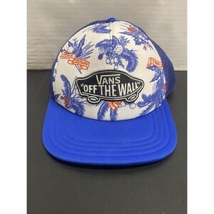 VANS Off The Wall Patch Hats Red White Blue Snapback Trucker Cap